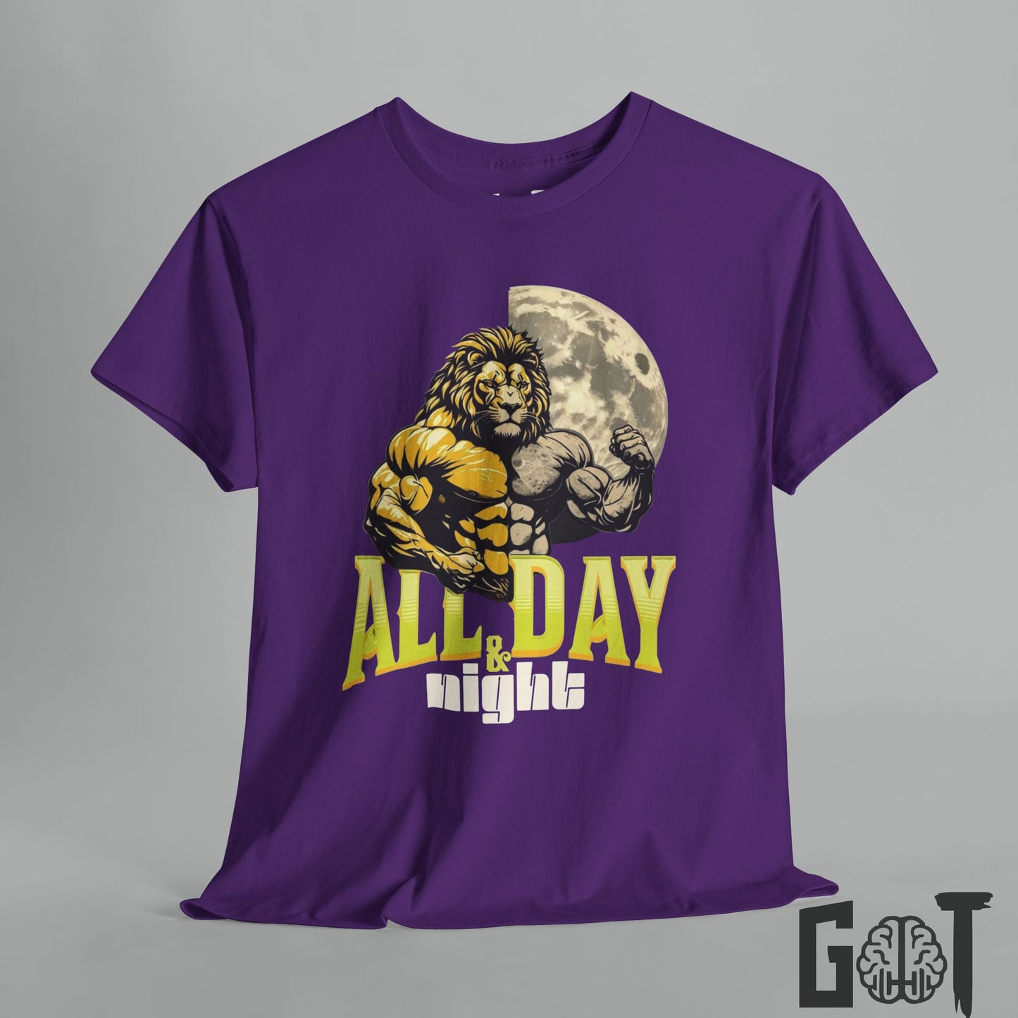 Lion Gym Tee – Hustle Hard tee