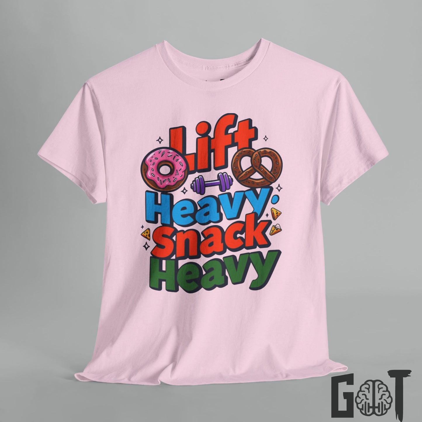 Gym Tee - 'Lift Heavy, Snack Heavy'