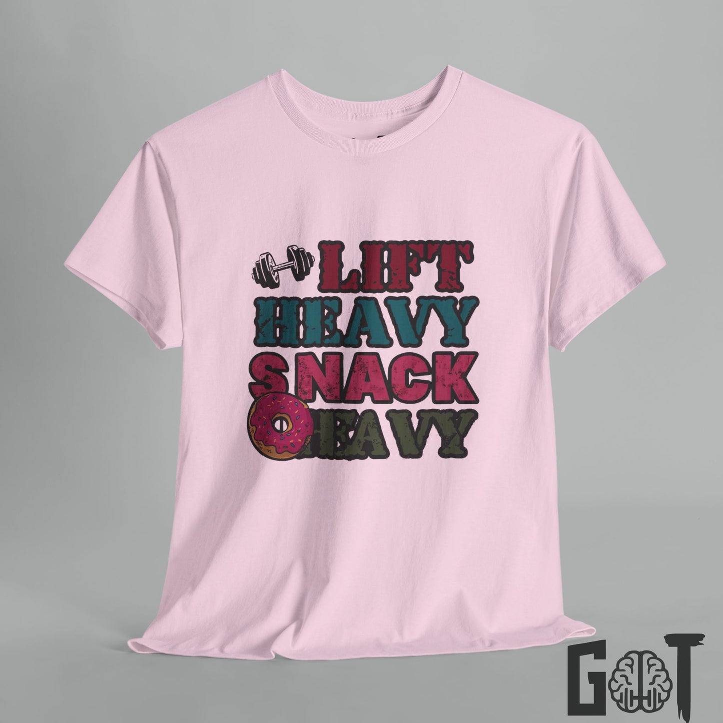 "Lift Heavy Snack Heavy" Graphic Tee