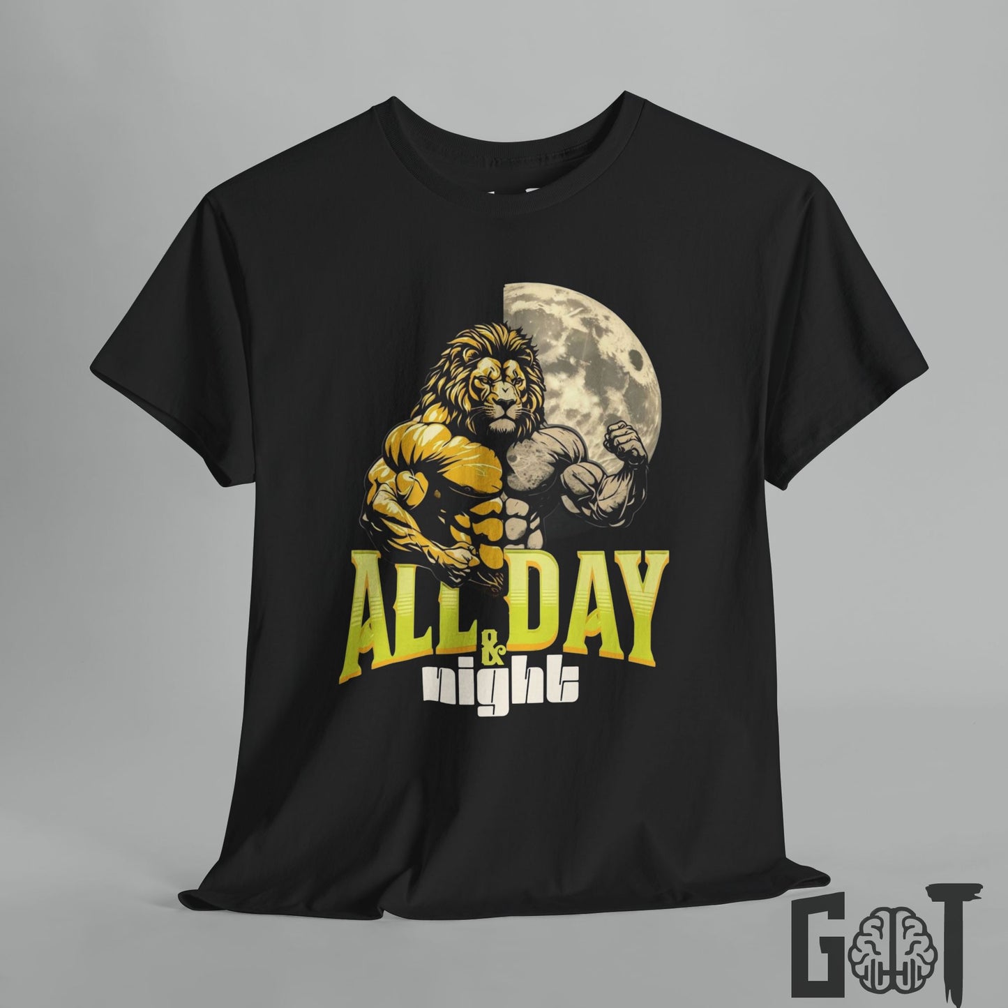 Lion Gym Tee – Hustle Hard tee