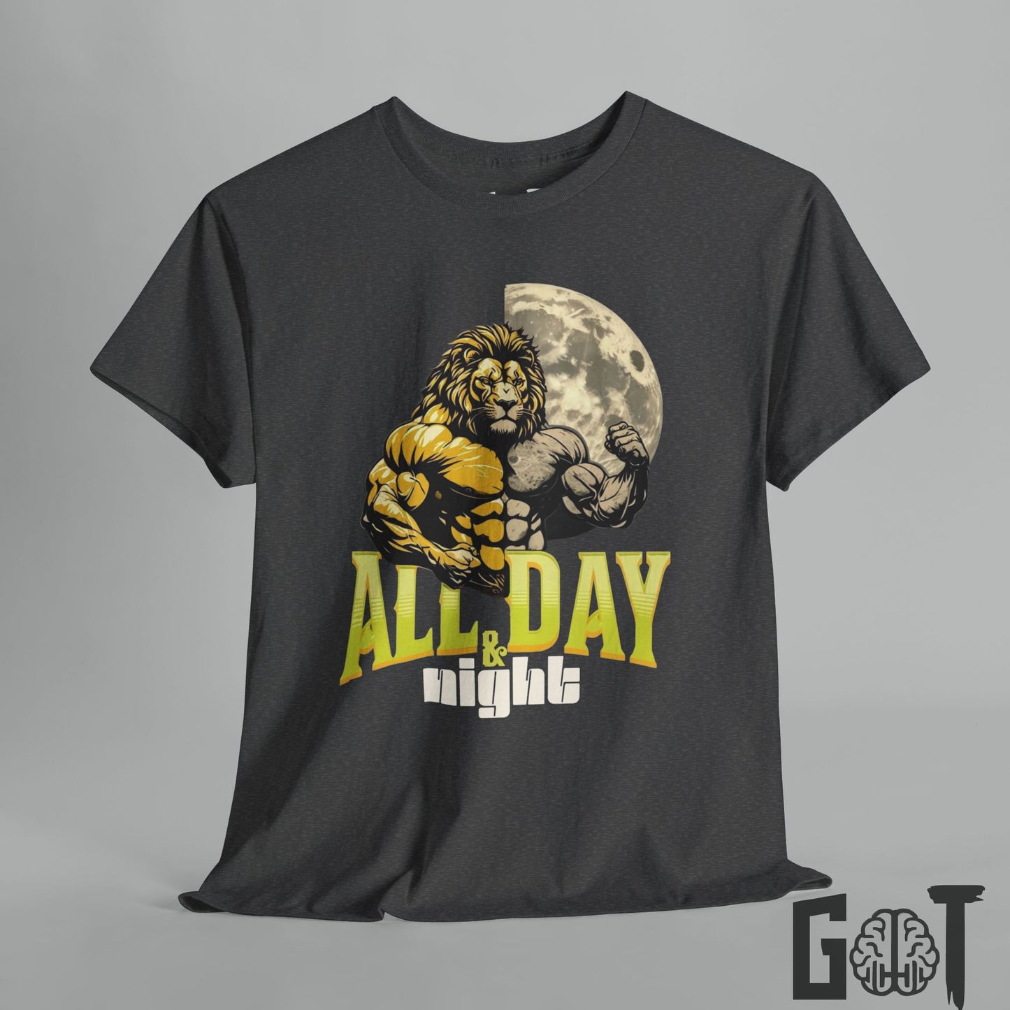 Lion Gym Tee – Hustle Hard tee