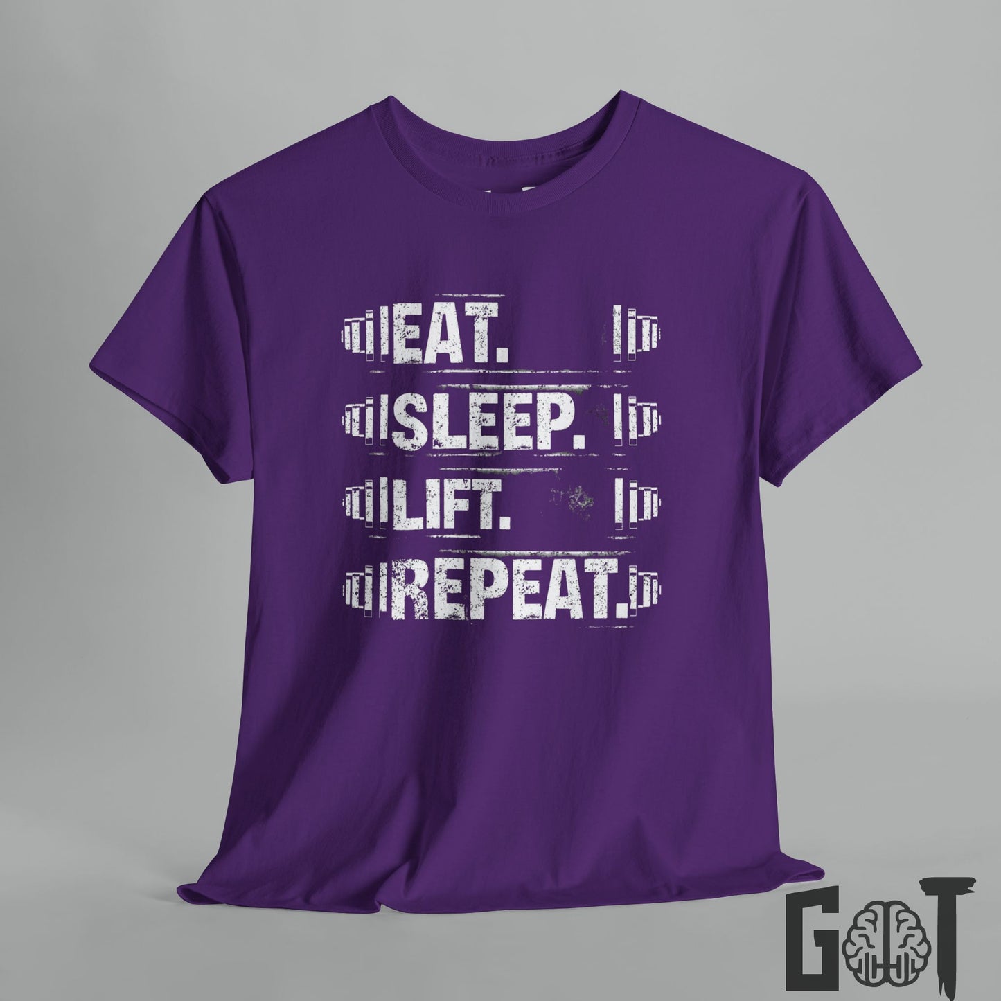 Eat. Sleep. Lift. Repeat. Workout T-Shirt