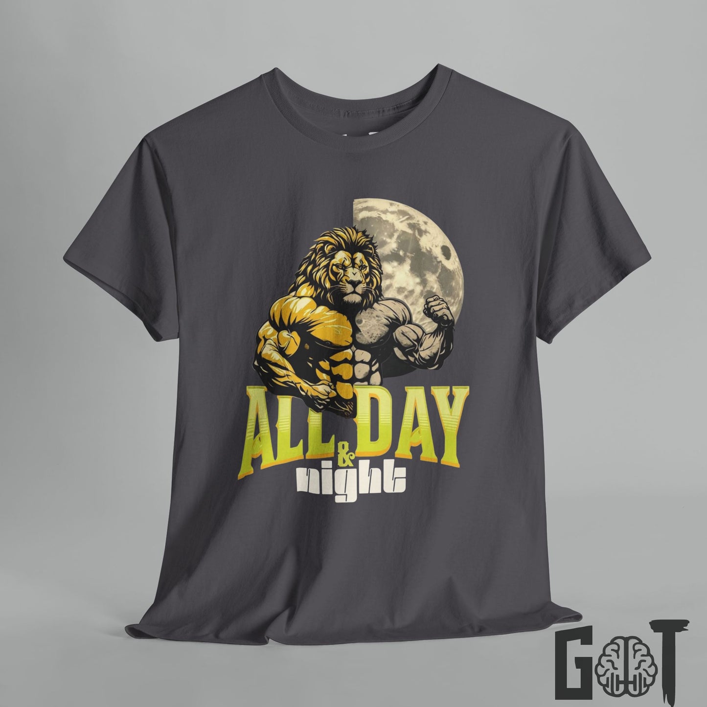 Lion Gym Tee – Hustle Hard tee