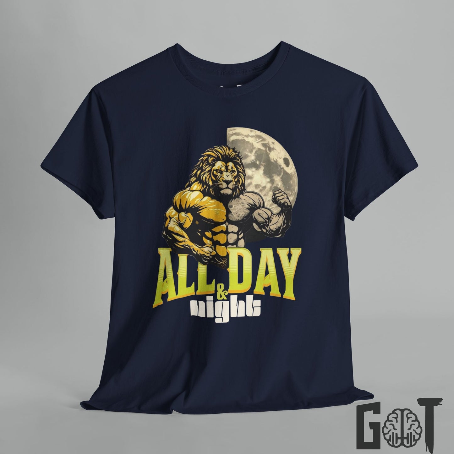 Lion Gym Tee – Hustle Hard tee